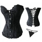 Corset Preto Importado.